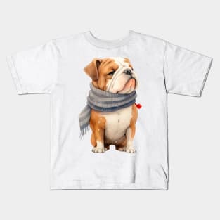 Winter dog Kids T-Shirt